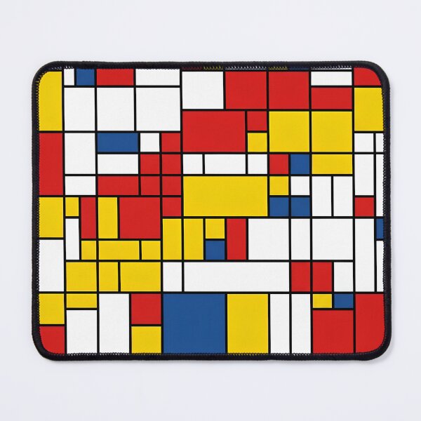 Item preview, Neo Plasticism Abstract Geometric Grid Red Yellow Blue Pattern designed and sold by Khokha80.