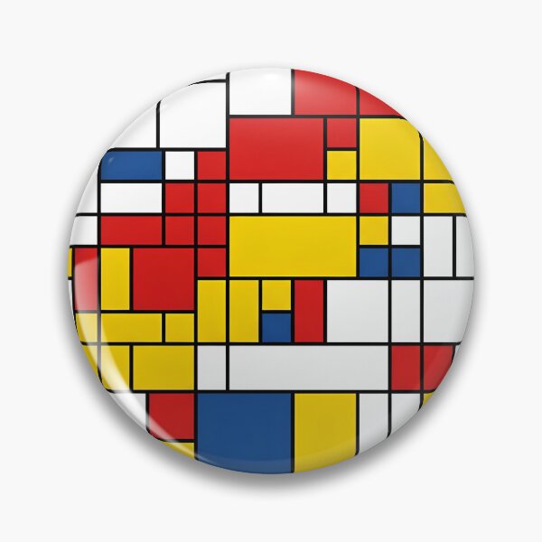 Item preview, Neo Plasticism Abstract Geometric Grid Red Yellow Blue Pattern designed and sold by Khokha80.