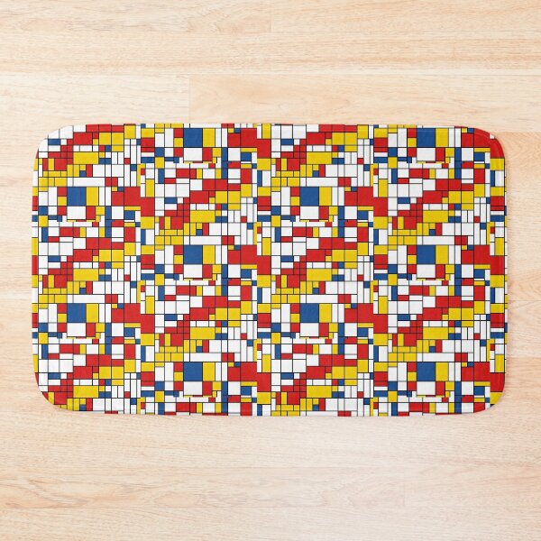 Item preview, Neo Plasticism Abstract Geometric Grid Red Yellow Blue Pattern designed and sold by Khokha80.