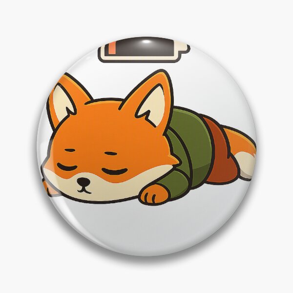 Item preview, low charge red fox designed and sold by UnhalowdKitsune.