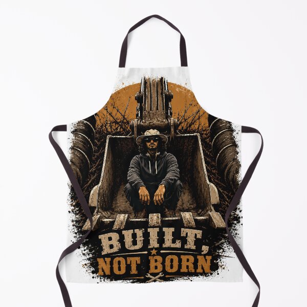Item preview, Built, not born | Excavator Operator Vintage Style designed and sold by SouthViper.