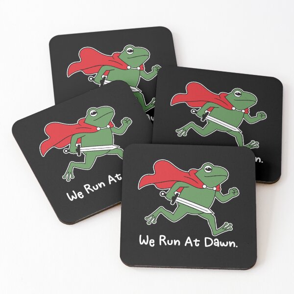 Item preview, We Run At Dawn - Funny Jogging Frogs Marathon Runner Gift  designed and sold by gunaone-design.