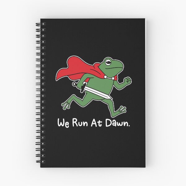 Item preview, We Run At Dawn - Funny Jogging Frogs Marathon Runner Gift  designed and sold by gunaone-design.
