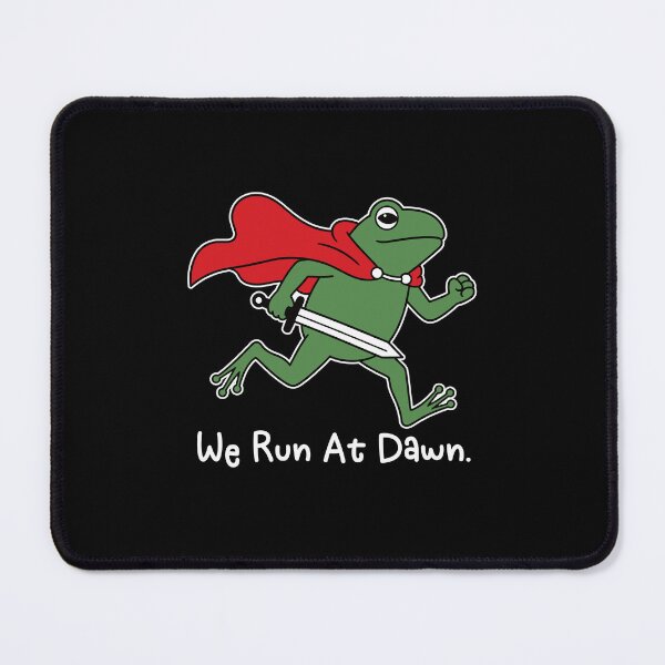 Item preview, We Run At Dawn - Funny Jogging Frogs Marathon Runner Gift designed and sold by gunaone-design.