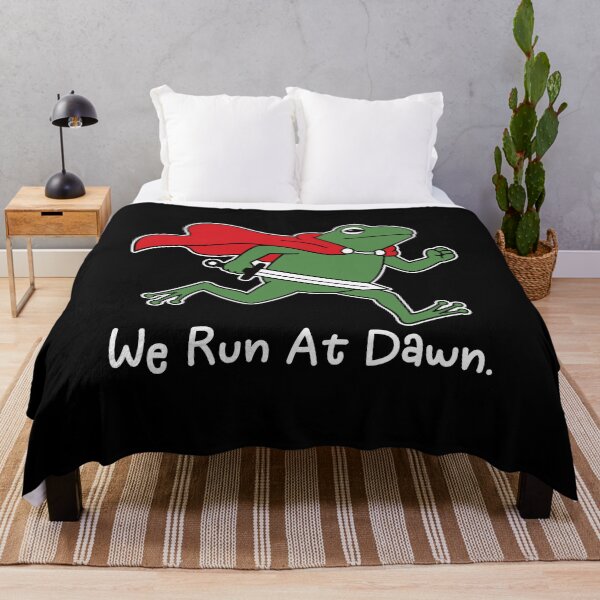 Item preview, We Run At Dawn - Funny Jogging Frogs Marathon Runner Gift designed and sold by gunaone-design.