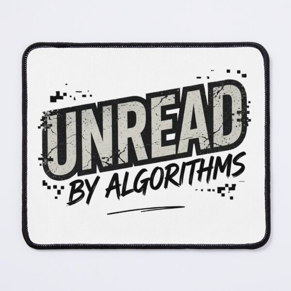 Item preview, Unread by Algorithms – Anti Social Media and Digital Detox Design designed and sold by Inky Accessories.