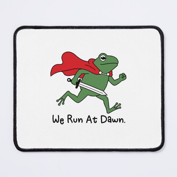 Item preview, We Run At Dawn - Funny Jogging Frog Running Runner Gift designed and sold by gunaone-design.