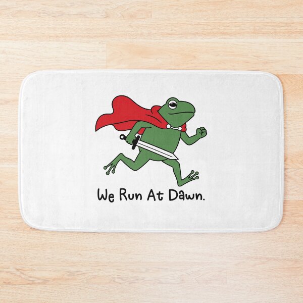 Item preview, We Run At Dawn - Funny Jogging Frog Running Runner Gift designed and sold by gunaone-design.