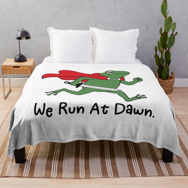 Item preview, We Run At Dawn - Funny Jogging Frog Running Runner Gift designed and sold by gunaone-design.