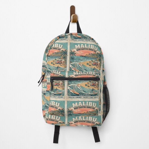 Item preview, Malibu Surfing designed and sold by VintageArtByIda.