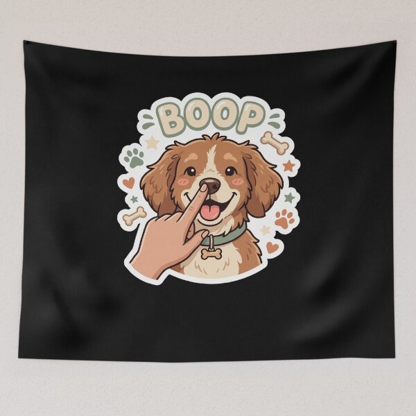 Item preview, BOOP Funny Cute Dog Nose Tap Puppy Lover designed and sold by snowry.