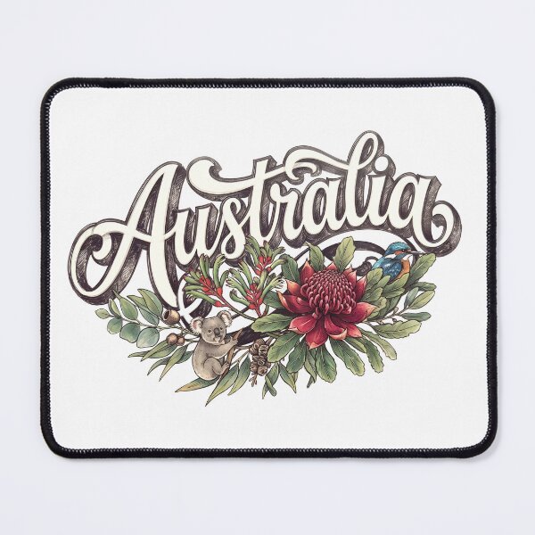 Item preview, Australia Wildlife & Native Flowers Vintage Art designed and sold by castillomiami.
