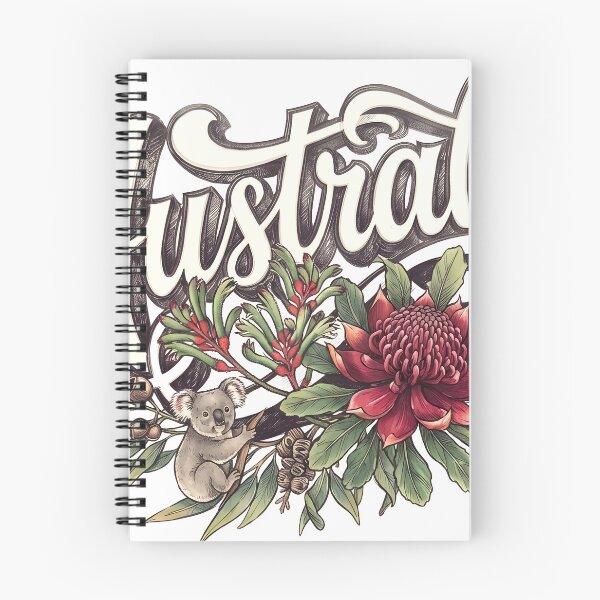 Item preview, Australia Wildlife & Native Flowers Vintage Art designed and sold by castillomiami.