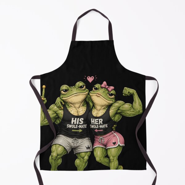 Item preview, Swolemates Frog Couple designed and sold by SurrealSproutz.