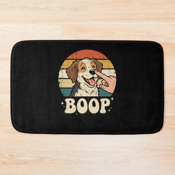 Item preview, BOOP Funny Dog Nose Tap Retro Sunset Puppy designed and sold by snowry.