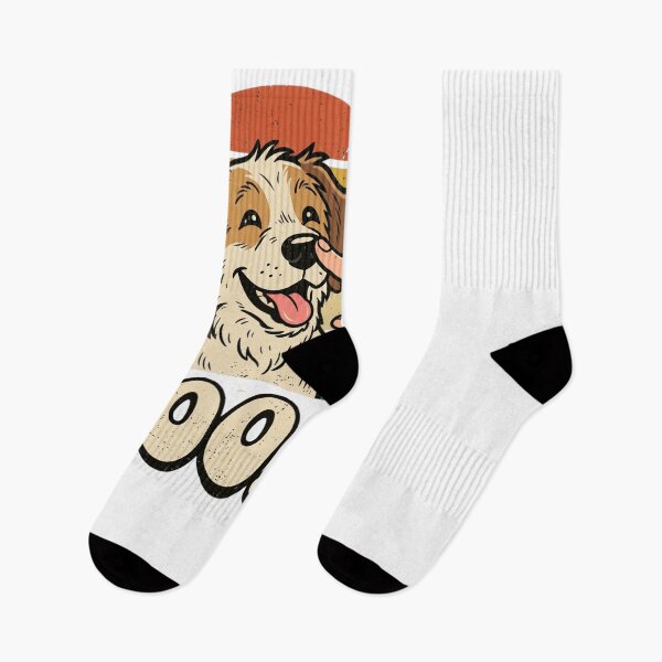 Item preview, BOOP Funny Dog Nose Tap Retro Sunset Puppy designed and sold by snowry.