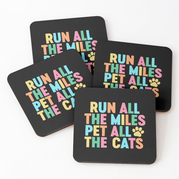 Item preview, Run All The Miles Pet All The Cats designed and sold by gunaone-design.