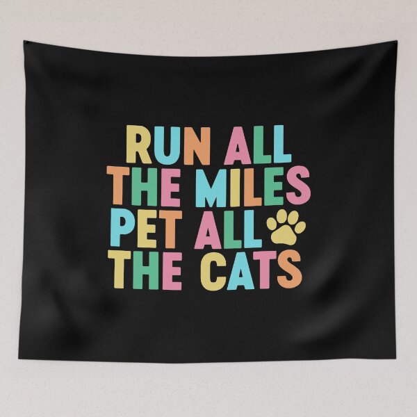 Item preview, Run All The Miles Pet All The Cats designed and sold by gunaone-design.