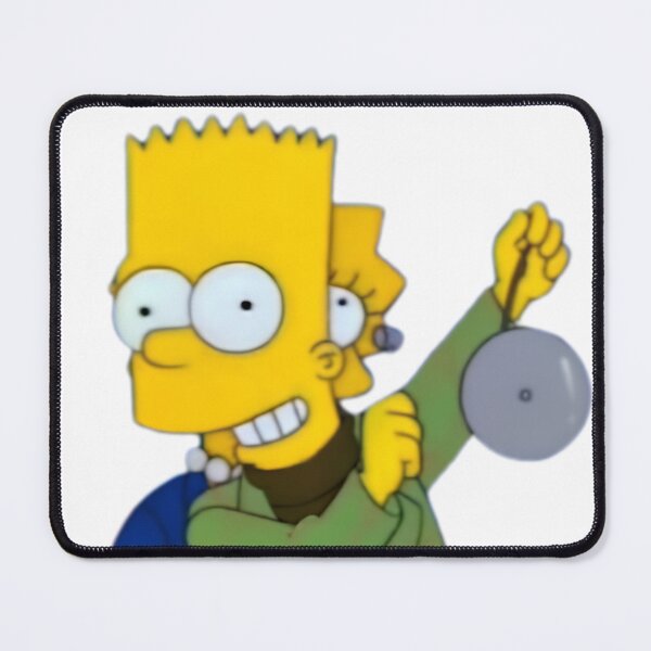 Item preview, Bart Ringing Gong Ohh Thats Gotta Hurt Cartoon Sticker designed and sold by DohLab.
