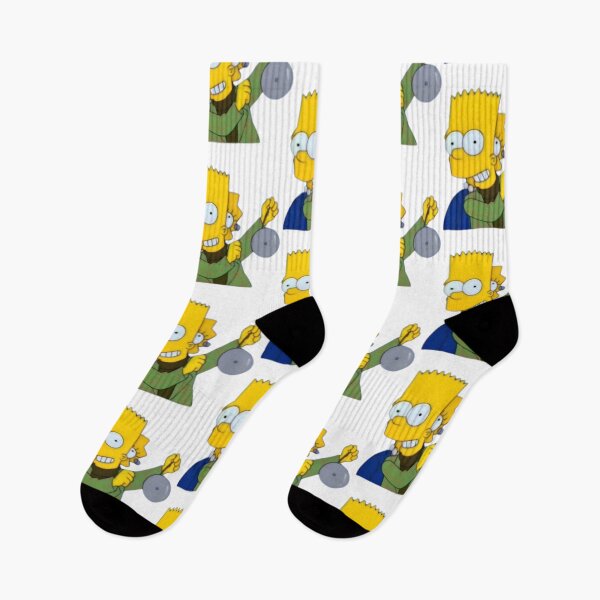 Item preview, Bart Ringing Gong Ohh Thats Gotta Hurt Cartoon Sticker designed and sold by DohLab.