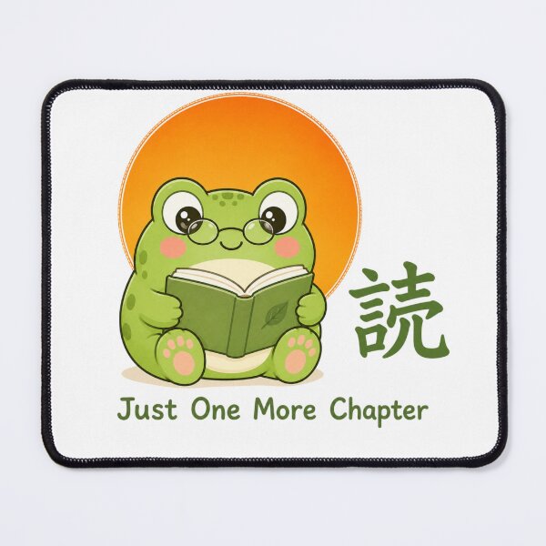 Item preview, Cute Book Lover Frog – Kawaii Reading Frog Just One More Chapter Funny Book Gift designed and sold by QARVI.