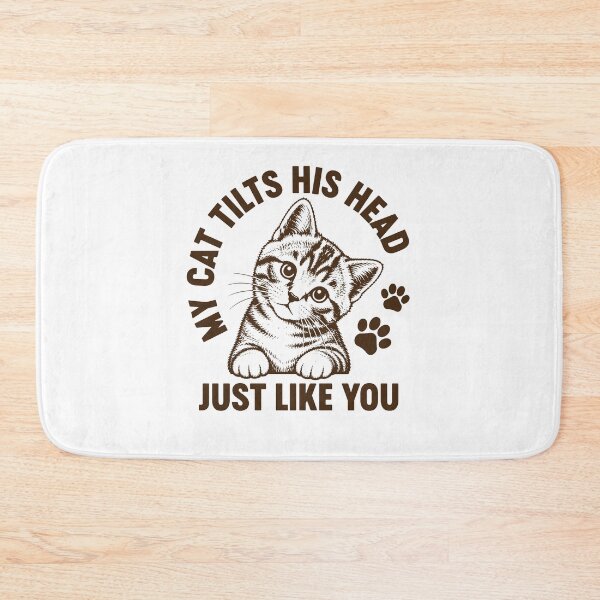 Item preview, My Cat Tilts His Head Just Like You - Funny Cat Owner designed and sold by gunaone-design.