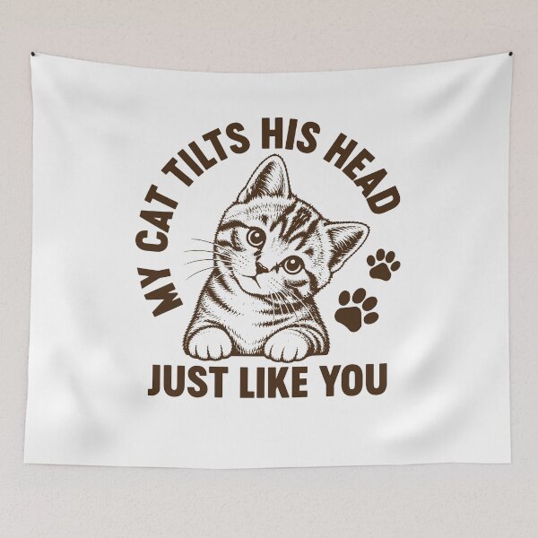 Item preview, My Cat Tilts His Head Just Like You - Funny Cat Owner designed and sold by gunaone-design.