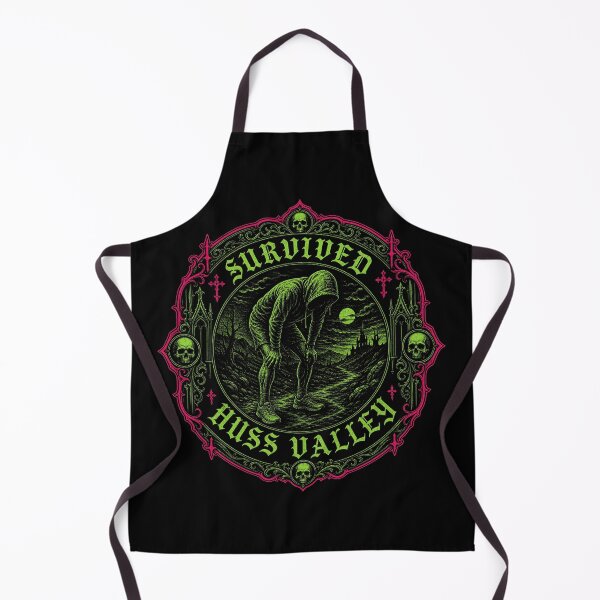 Item preview, Huss Valley Survived Huss Valley - Gothic Neon Badge designed and sold by Uglyandcute.