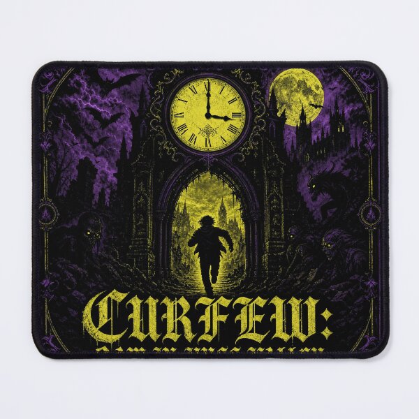 Item preview, Huss ValleyCurfew: 3AM in Huss Valley - Gothic Meme Poster Tee  designed and sold by Uglyandcute.