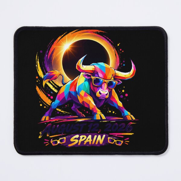 Item preview, Spain Total Solar Eclipse August 12 2026 - Spanish Bull Ring Of Fire Art designed and sold by DreamPup.