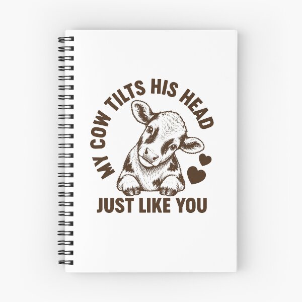 Item preview, My Cow Tilts His Head Just Like You - Funny Cow Farmer designed and sold by gunaone-design.