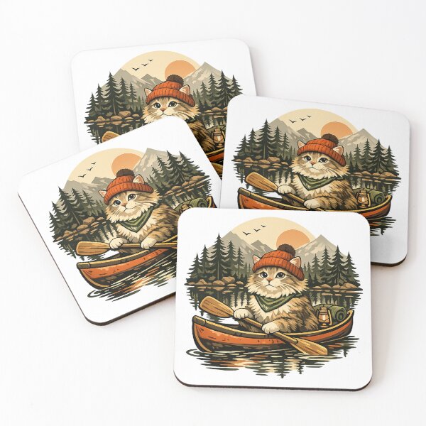 Item preview, Fluffy Cat Canoe Adventure designed and sold by teemix.
