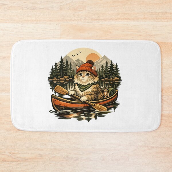 Item preview, Fluffy Cat Canoe Adventure designed and sold by teemix.