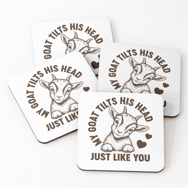 Item preview, My Goat Tilts His Head Just Like You - Funny Goat Farmer designed and sold by gunaone-design.