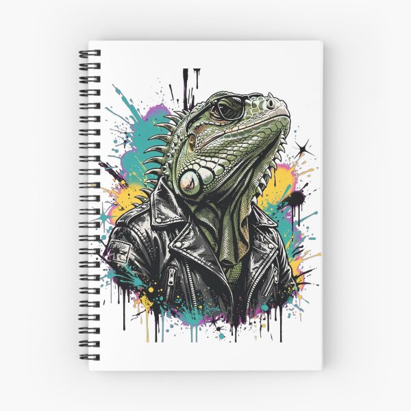 Item preview, Cool Punk Iguana - Graffiti Pop Art Streetwear Lizard designed and sold by ExpressoJungle.
