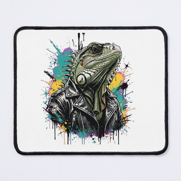Item preview, Cool Punk Iguana - Graffiti Pop Art Streetwear Lizard designed and sold by ExpressoJungle.