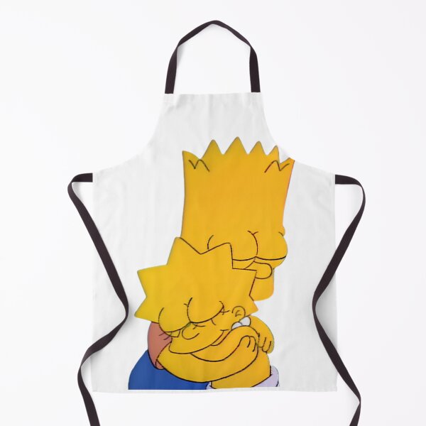 Item preview, Cute Bart and Lisa Hugging Sibling Love Cartoon Sticker designed and sold by DohLab.