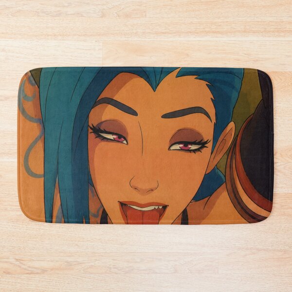 Item preview, Chaotic Blue-Haired Gunner Pin-Up | Wild Gamer Expression | Classic Western Animation Art designed and sold by  Hollow Moon Studios..