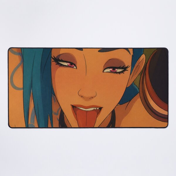 Item preview, Chaotic Blue-Haired Gunner Pin-Up | Wild Gamer Expression | Classic Western Animation Art designed and sold by Hollow Moon Studios..