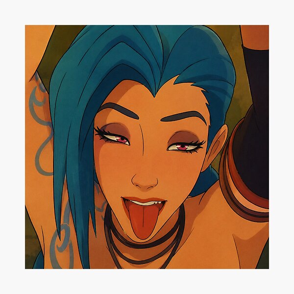 Item preview, Chaotic Blue-Haired Gunner Pin-Up | Wild Gamer Expression | Classic Western Animation Art designed and sold by  Hollow Moon Studios..