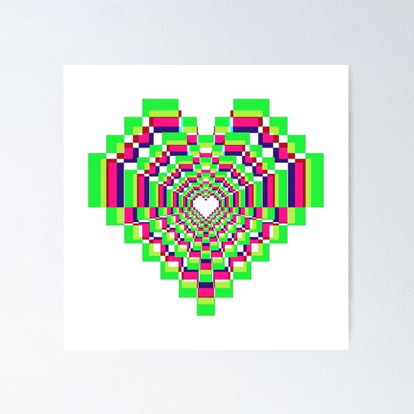 Item preview, Pixel Heart -  Synthwave 3 designed and sold by animinimal.