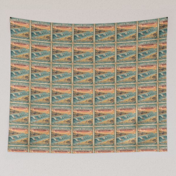 Item preview, Lower Trestles designed and sold by VintageArtByIda.