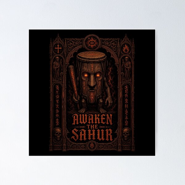 Item preview, Huss Valley Awaken the Sahur - Tung Tung Tung Gothic Meme designed and sold by Uglyandcute.