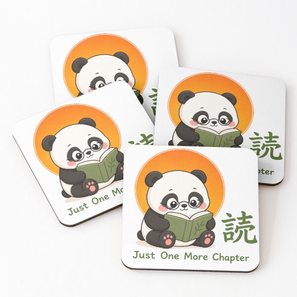 Item preview, Cute Book Lover Panda – Kawaii Reading Panda Just One More Chapter Funny Book Gift designed and sold by QARVI.