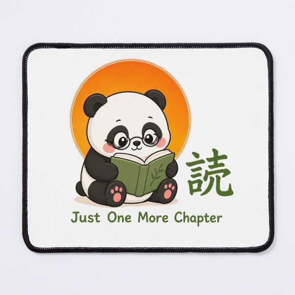 Item preview, Cute Book Lover Panda – Kawaii Reading Panda Just One More Chapter Funny Book Gift designed and sold by QARVI.