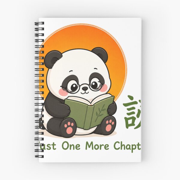 Item preview, Cute Book Lover Panda – Kawaii Reading Panda Just One More Chapter Funny Book Gift designed and sold by QARVI.
