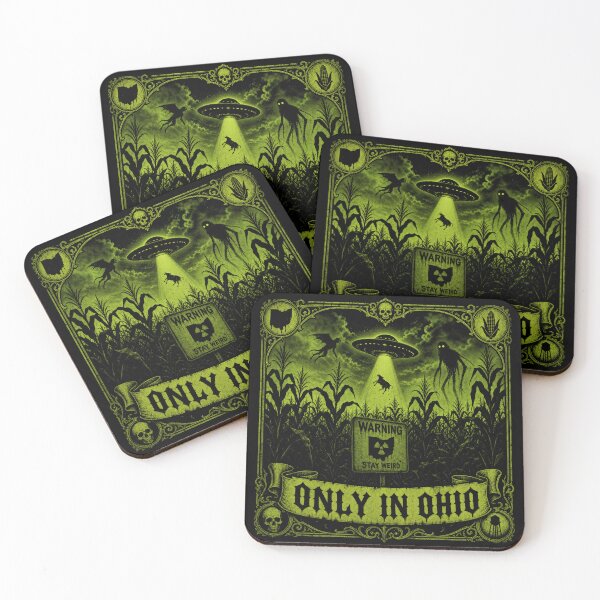 Item preview, Huss Valley Only in Ohio - Gothic Cryptid Meme designed and sold by Uglyandcute.
