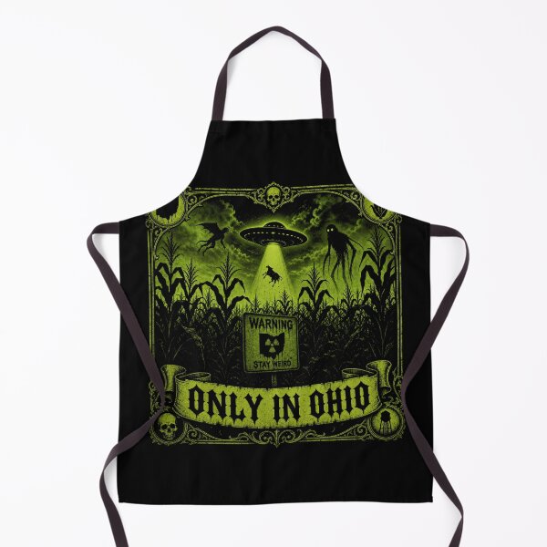Item preview, Huss Valley Only in Ohio - Gothic Cryptid Meme designed and sold by Uglyandcute.