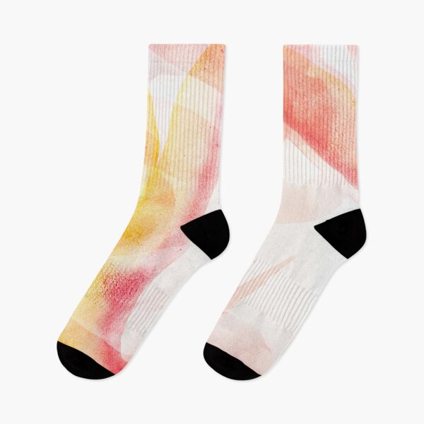 Item preview, Sunlit Ribbons — Soft Abstract Watercolor in Coral and Gold designed and sold by BuckaBaby.