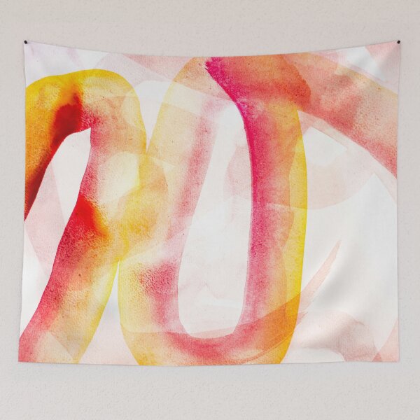 Item preview, Sunlit Ribbons — Soft Abstract Watercolor in Coral and Gold designed and sold by BuckaBaby.